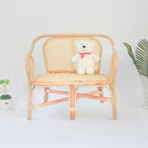 북유럽 아기 라탄 의자 유아 우드 나무 암체어 아이방 꾸미기 원목 체어 성인 캠핑 사진 촬영, B