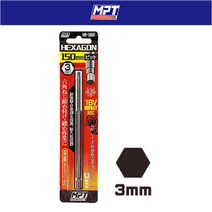MPT 육각비트 렌치 HB-3150 3MM 150MM 임팩 드라이버 비트 비트 임팩용 엠피티