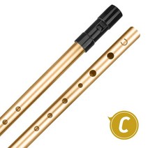 악기악세사리 페니틴 소형 보어 휘슬 6 홀 아이리쉬 휘슬 플루트 페니틴 휘슬 Dizi 악기 Flauta picblo, 01 C Key Gold