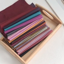 소잉홀릭 대폭-안감지) 의류용안감원단(28컬러) - 다후다 다우다원단 / 무지원단, 26 브라운