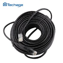 Techage-10M 20M 30M 50M cat5 이더넷 네트워크 케이블 RJ45 패치 야외 방수 LAN 케이블 와이어 CCTV POE IP 카메라 시스템, 옵션_30 메터, 4.2m