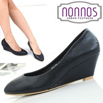 [논노스/nonnos] 스네이크 웨지 펌프스힐 (E-686-105)
