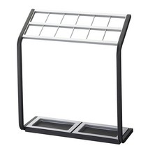 야마자키 home 12 슬롯 메탈 우산 홀더 실버, One Size_Silver