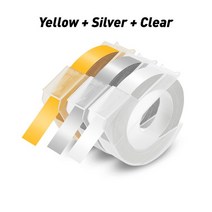 스티커인쇄기 스티커 라벨기 제작기계 출력기 UniPlus 3D Dymo 라벨 테이프와 호환되는 라벨 메이커 다색, 06 3pcs set-6