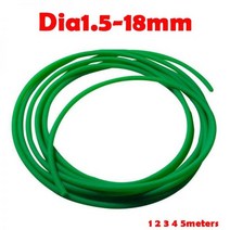 부자재 폴리 우레탄 벨트 PU 녹색 라운드 동기 스트립 모션 컨베이어 Diameter1.5-18mm 12/3/4/5 미터, 04 Dia  3mm_05 5M