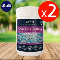 뉴질랜드 비타핏 스피루리나 500mg 500정 - 2통 묶음