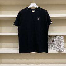 일본 패션 BAPE 소표자수원인 남녀커플 순면원통 빅사이즈