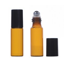 허브스프레이 유리병 롤온용기 향수공병 3ml 10ml 화장품공병, 롤온병, 갈색병 검정캡 5ml