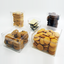 DKC 원형/사각 쿠키용기, D-278 사각용기 250개