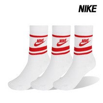 나이키 양말 에브리데이 에센셜 크루삭스 3개입 레드 CQ0301-102, CQ0301-102:L(270-290)