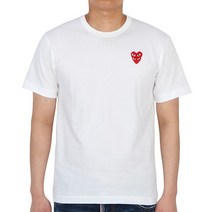[꼼데가르송] 더블하트와펜 AZ T288 051 2 남자 반팔티셔츠