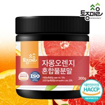 토종마을 [토종마을] HACCP인증 자몽오렌지혼합물분말 300g, 1개