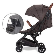 에어보스 오토 폴딩 캐리어 유모차 V90   컵홀더   보낭커버   보관가방 세트, 에쉬 블랙