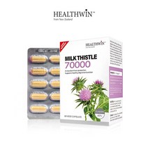 뉴질랜드 헬스윈 밀크씨슬 70000mg 60캡슐, 2개, 갯수