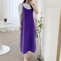 [에피소드블랑] 여성 플레인 나시 끈 심플 원피스 5color