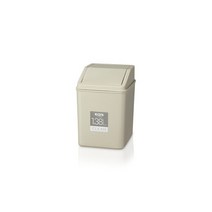 코멕스 클린푸쉬 휴지통1.38L(베이지)
