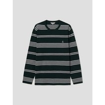 빈폴 22FW 그린 코튼 멀티 스트라이프 긴팔 티셔츠(BC2741A11M)