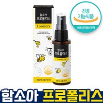 식약처 인증 인정 프로폴리스 50ml 식물혼합추출증류액 마누카 꿀 구강건강 항균작용도움 딸기맛 환절기 면역 유아 청소년 하루3번 간편하게 뿌리는 영양제 홈쇼핑 방송 건강 식품 인증, 50ml x 1개, 1개