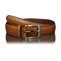 Perry Ellis 남성 포트폴리오 Timothy Leather Belt (크기 30-54 인치 빅 & 톨)