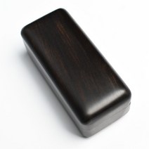 직인도장 결재도장 도장케이스 휴대용 서예 나무 회사 법인 인감 상자, B (8.3 x 2.5 x 2.5 cm)