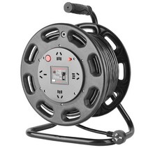 캠핑 전기 릴선 전선 릴 차박 전기차 작업선 연장, 상세 페이지 참고, 3x1.5/50m케이블 (극포함)