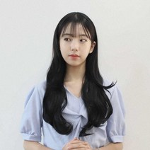 칼단발 추천! 여성 U자 고열사 패션 반가발 루즈웨이브, 내츄럴브라운