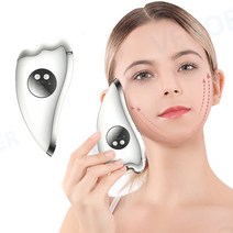 VEGOEVER 리프팅기 페이스 갈바닉 이온 마사지기 열감케어 진동케어 붓기 제거 USB충전, 화이트, KD817