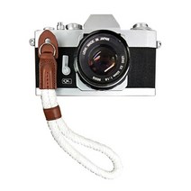 카메라스트랩 카메라목걸이줄 카메라핸드스트랩 95AD Handmade Nylon Camera Wrist Hand Strap String Rope, 01 White