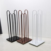 지엔디스플레이 이동식 옷가게 의류매장 고급 옷걸이 거치대 수납 보관 행거 옷걸이정리대, 브론즈, 1개