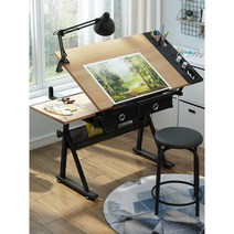 드로잉책상 미술 그림 거치대 아티스트 이젤 테이블, C