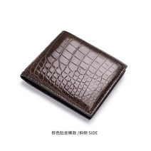 악어가죽지갑 악어지갑 배꼽 지갑 짧은 동전 지갑 고급 라이트 럭셔리 남성 희귀 지갑 선물 정통