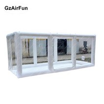 팽창식 차고 자동차 커버 페인팅 세차 쉼터 텐트 휴대용 스프레이 페인트 부스 텐트 판매, 1.WHITE - 3.6x1.5x1.8