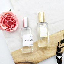 향기에반하다 아뜰리에 타입 미니 사각 향수 스프레이 공병 23ml 예쁜 유리 클림프 글라스 퍼퓸 용기, 향수공병 23ml 골드캡+잠금툴+정사각골드스티커