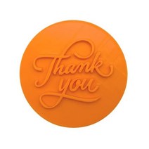 정품 3dcrafx 전문가 및 DIY 홈 베이커를 위한 손잡이가 있는 쿠키 비스킷 스탬프 점자 인쇄기 감사합니다