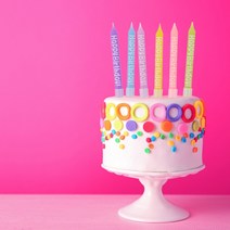 [코쿤] 레터링 생일초 - 파티 생일 기념일 초 케이크데코, 1개