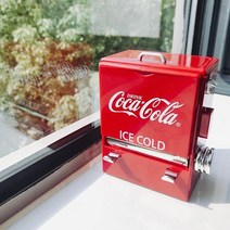1+1 코카콜라 이쑤시개 자판기 인테리어 소품 집들이 선물 장식품 답례품 기념품 미니어처 굿즈, 노랑+레드