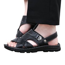 레이시스 남성 캐주얼 가죽 샌들 정장 슬리퍼 아쿠아슈즈 여름 물놀이 신발 RCE 테이심슨N