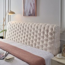 침대 프레임 헤드보드 편백나무 저상형 깔판 호텔형 침대헤드 제작 머리 보 머리 솜털 백, 폭210×높이60cm, 크림색