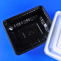 사각탕용기270(2호) 검정 1800ml 찜 반찬용기 200세트
