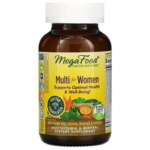 MegaFood 메가푸드 55세 이상 여성용 원 데일리 120정 2팩 Women Over 55 One Daily, 120 개