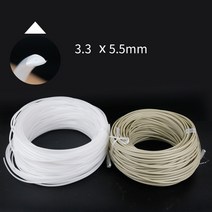 용접봉 15 m롤 삼각형 전극 pp 탱크 파이프 용접 평면 플라스틱 용접 pp 플레이트 파이프 플라스틱 쓰레기 전극 호환, 흰색 3.3X5.5