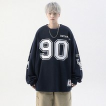 아이스하키복 티셔츠 훈련 져지 티 오버핏 힙합 하키