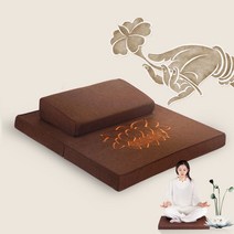 베이리인스 연꽃수 절방석세트 108배방석 60x60cm 보문방석 수납가방 포함