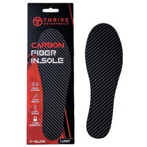 Thrive Orthopedics X-Glide 탄소 섬유 안창 1피스 싱글 풋 플레이트 최대의 지지 및 부상 회복을 위한 고급 경량 기술 - 1개 리지드 US M16 (33, Rigid