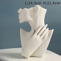 북유럽 현대 장식 오브제 조각 동상 인테리어 집들이선물 스타일 creatrive 꽃병 여성 도자기 남자 인체 예술 꽃병 공예 꽃 냄비 거실 홈 2022, 더 큰 꽃병