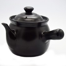 인삼 달이기 한약 중탕기 약탕기 주전자 차탕기 도자기 티포트, 검정 3.4L