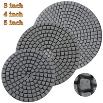 125mm 100mm 80mm 다이아몬드 연마 패드 3/4/5 quot유연한 샌딩 디스크 습식 연삭 버프 도구 타일 석 화강암 콘크리트, [02] 100, [03] 5 inch, [01] 1 개