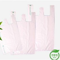 국산 친환경 생분해 비닐 봉투 포장 쇼핑백 소형 4.5L 100매, 1
