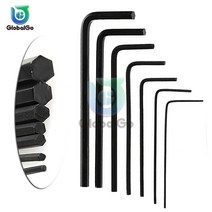 OOTDTY 7Pcs 0.7mm-3mm 미니 육각 알렌 키 세트 렌치 스크루 드라이버 도구 키트, 한개옵션0