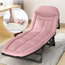 접이식 간이침대 손님용 간이 사무실침대 경량 침대 소형, 담요 포함 200cm